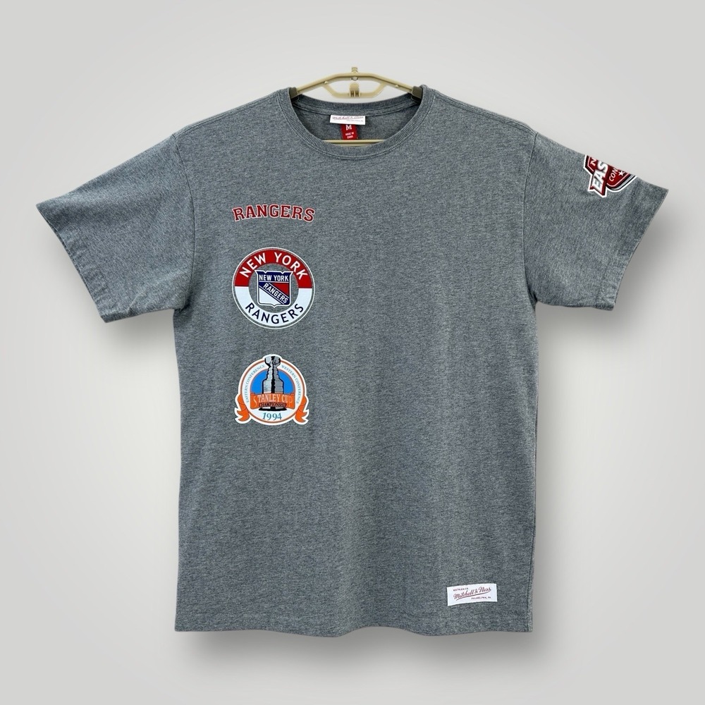 Mitchell & Ness New York Rangers 1994 City Collection T-Shirt Mens M Gray NHL